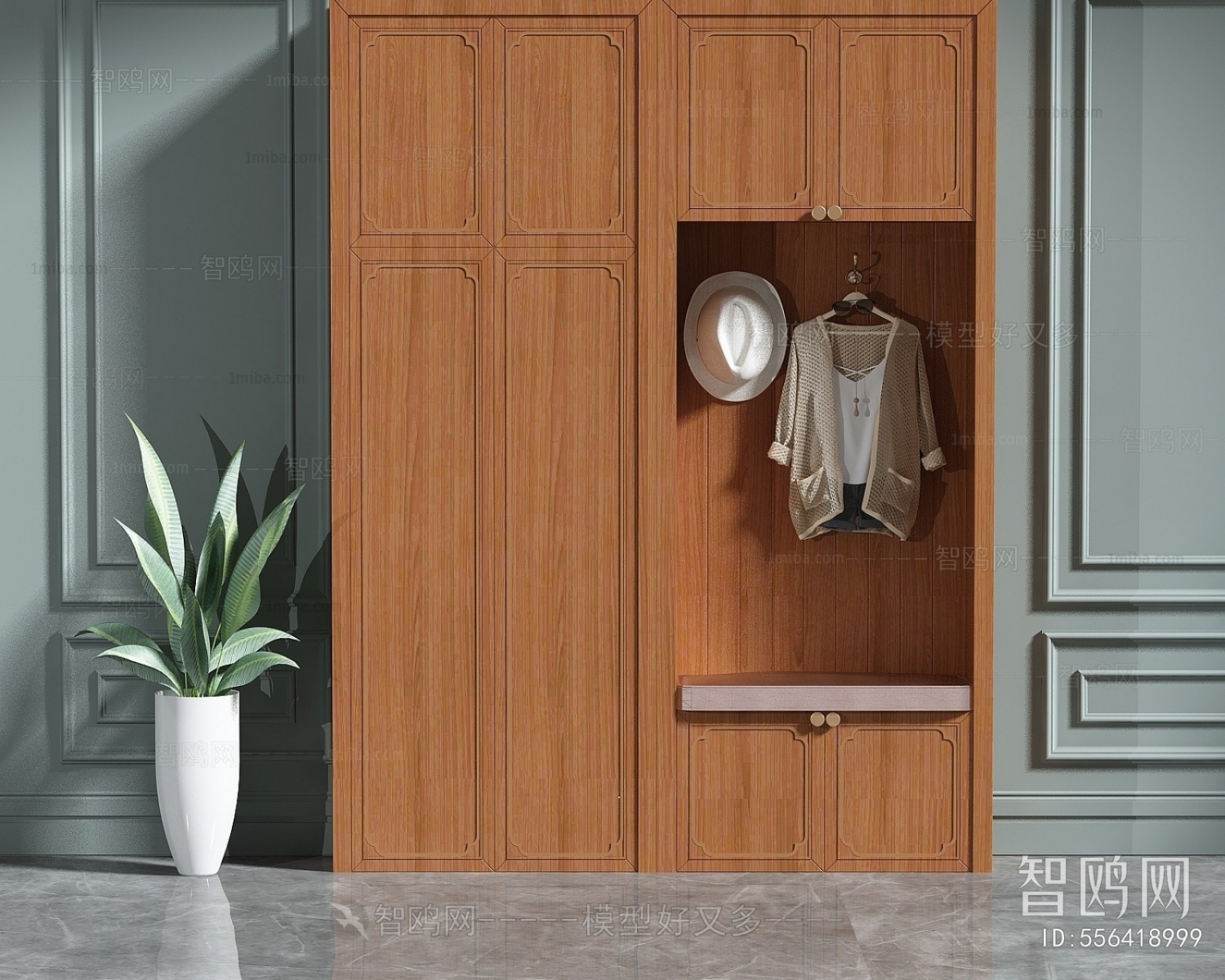 New Chinese Style Shoe Cabinet