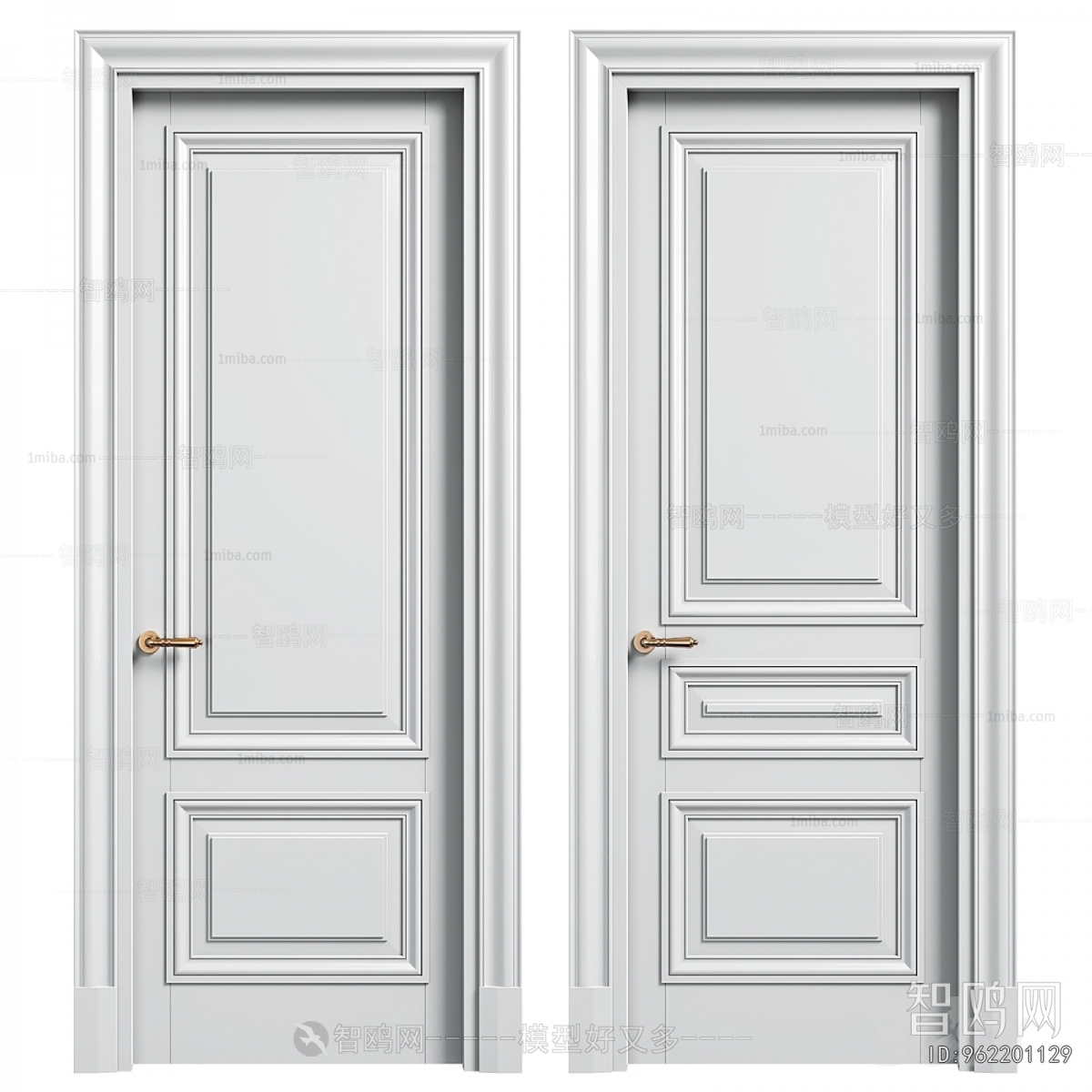 Simple European Style Single Door