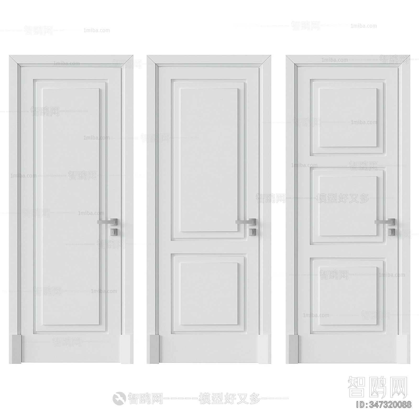 Simple European Style Single Door