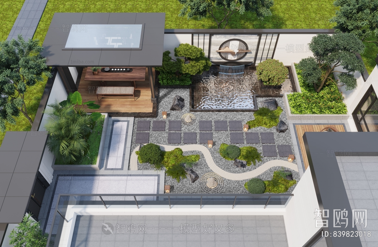 New Chinese Style Courtyard/landscape