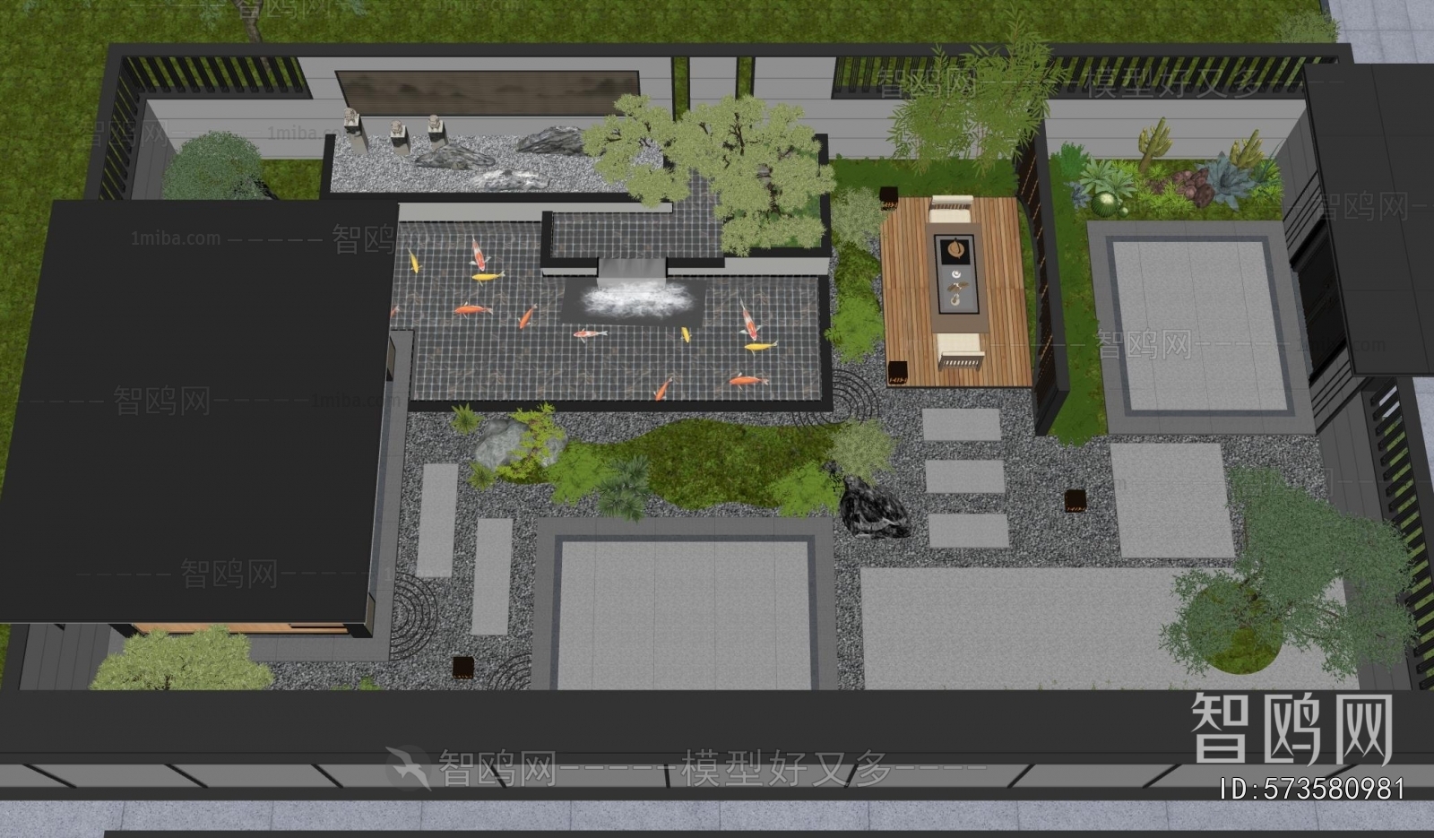 New Chinese Style Courtyard/landscape