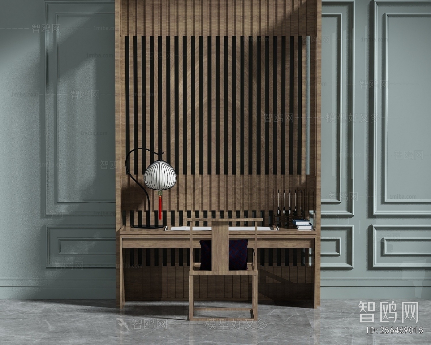 New Chinese Style Computer Desk And Chair