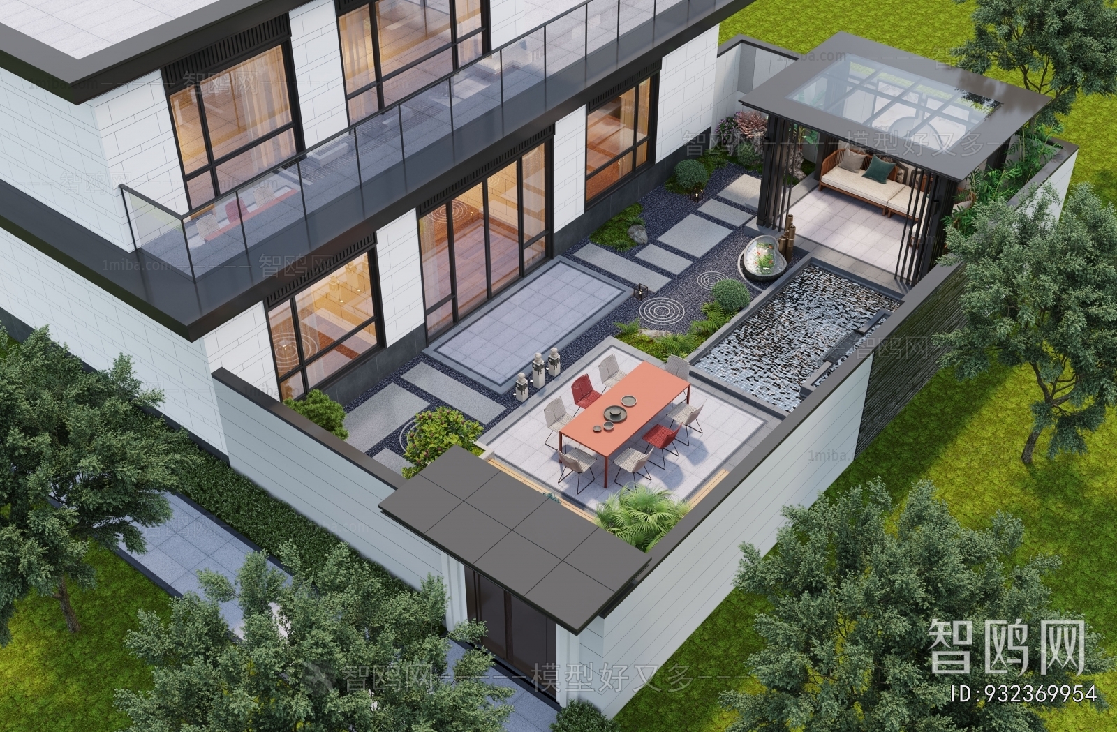 New Chinese Style Courtyard/landscape