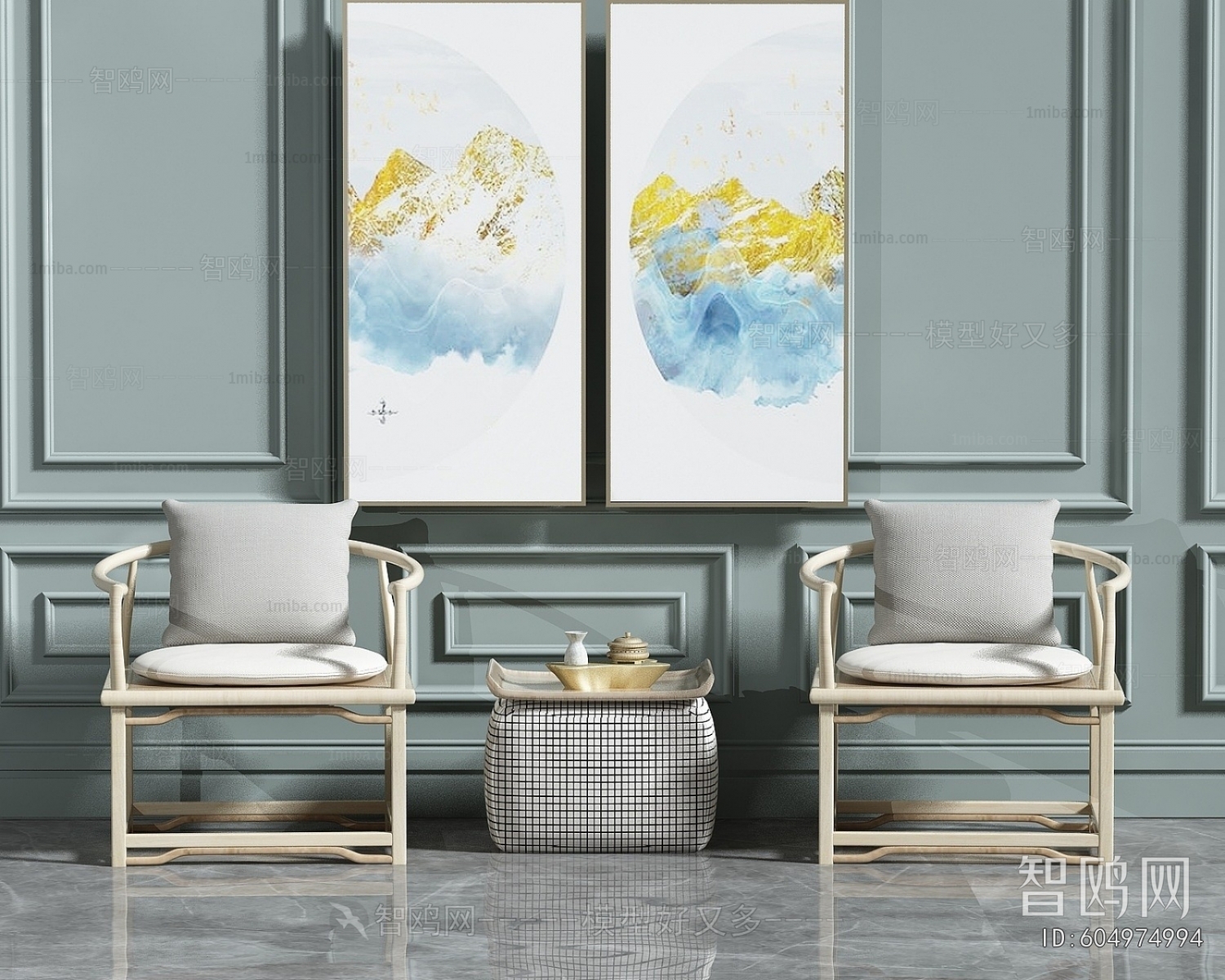 New Chinese Style Lounge Chair