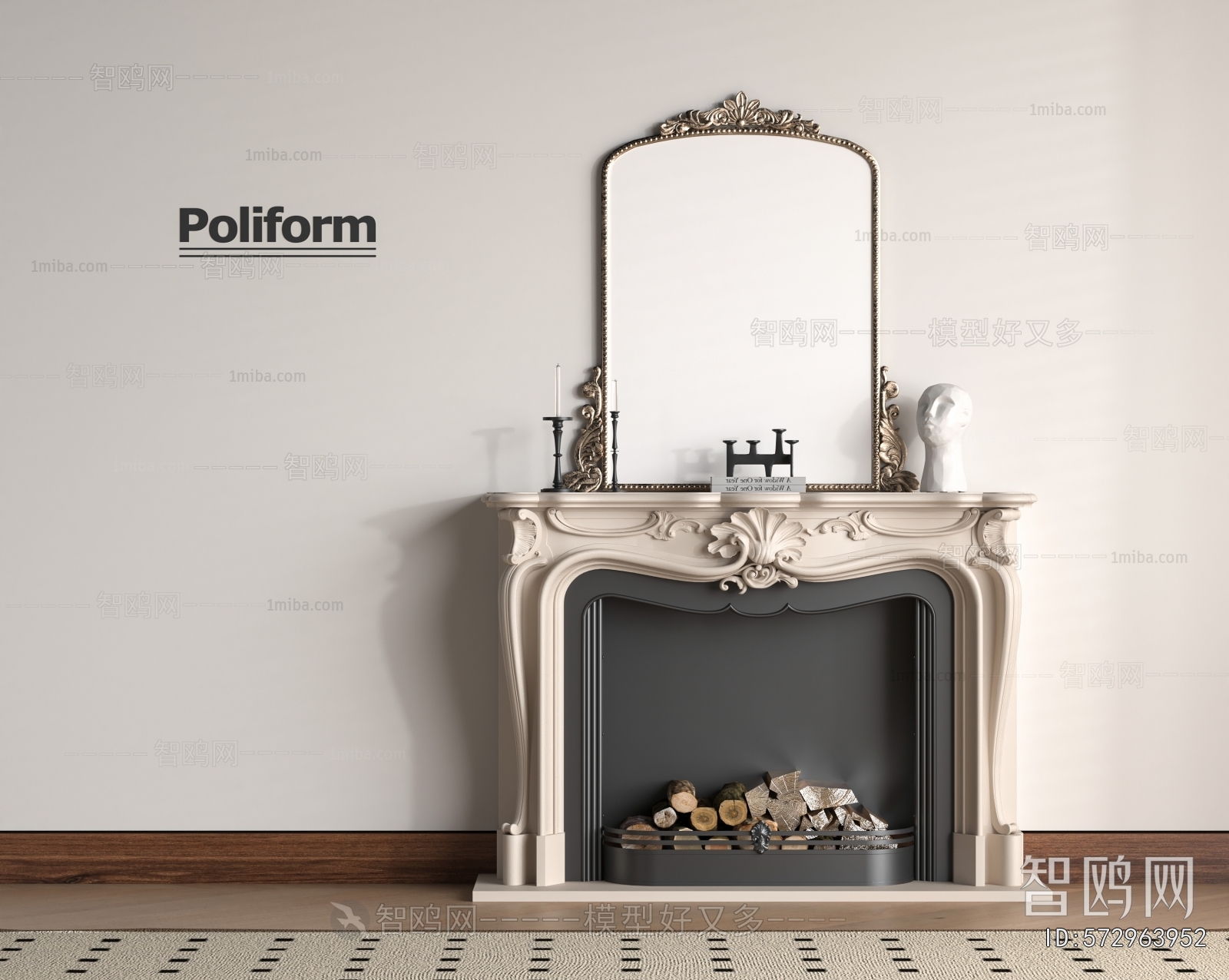 French Style Fireplace
