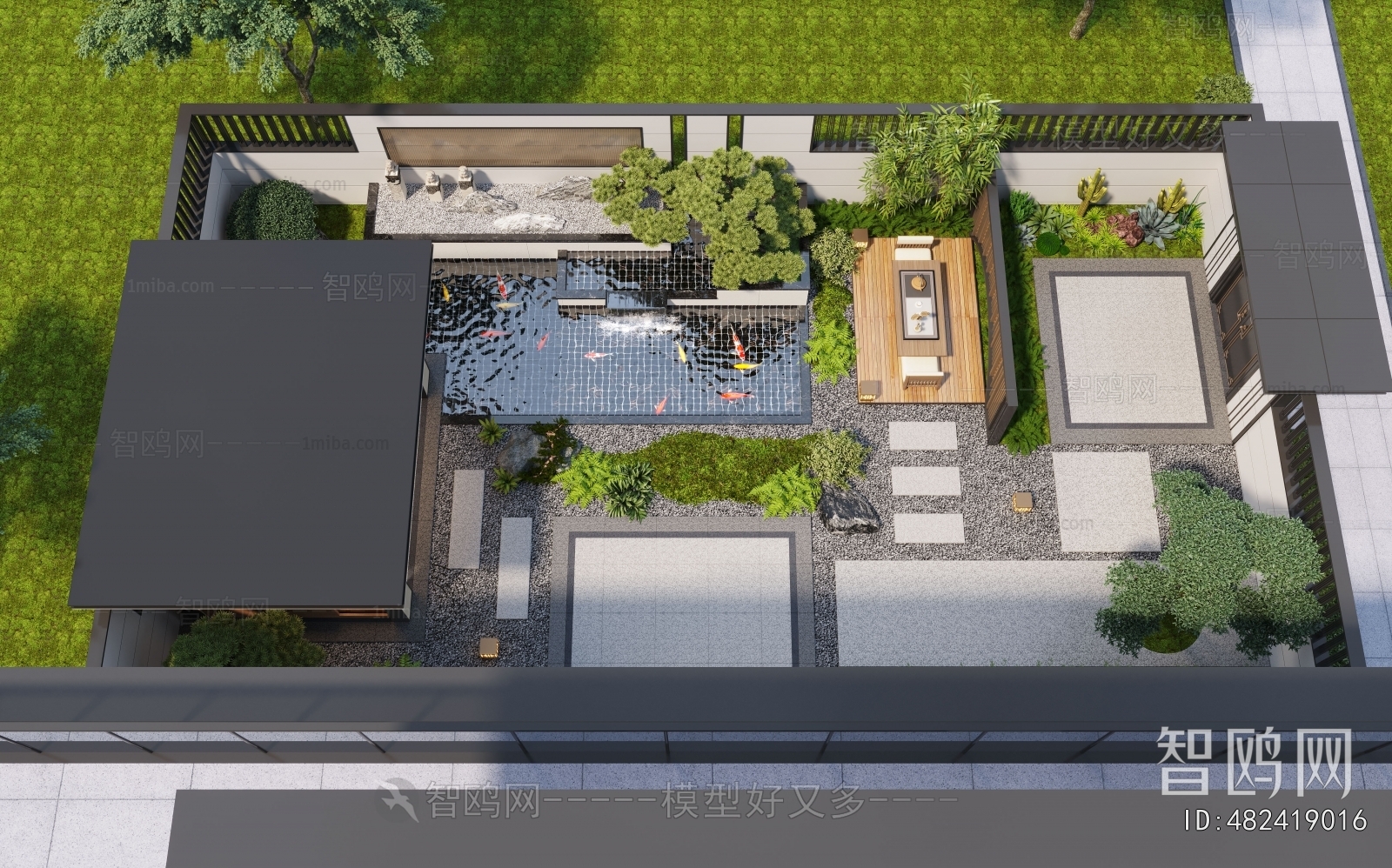 New Chinese Style Courtyard/landscape
