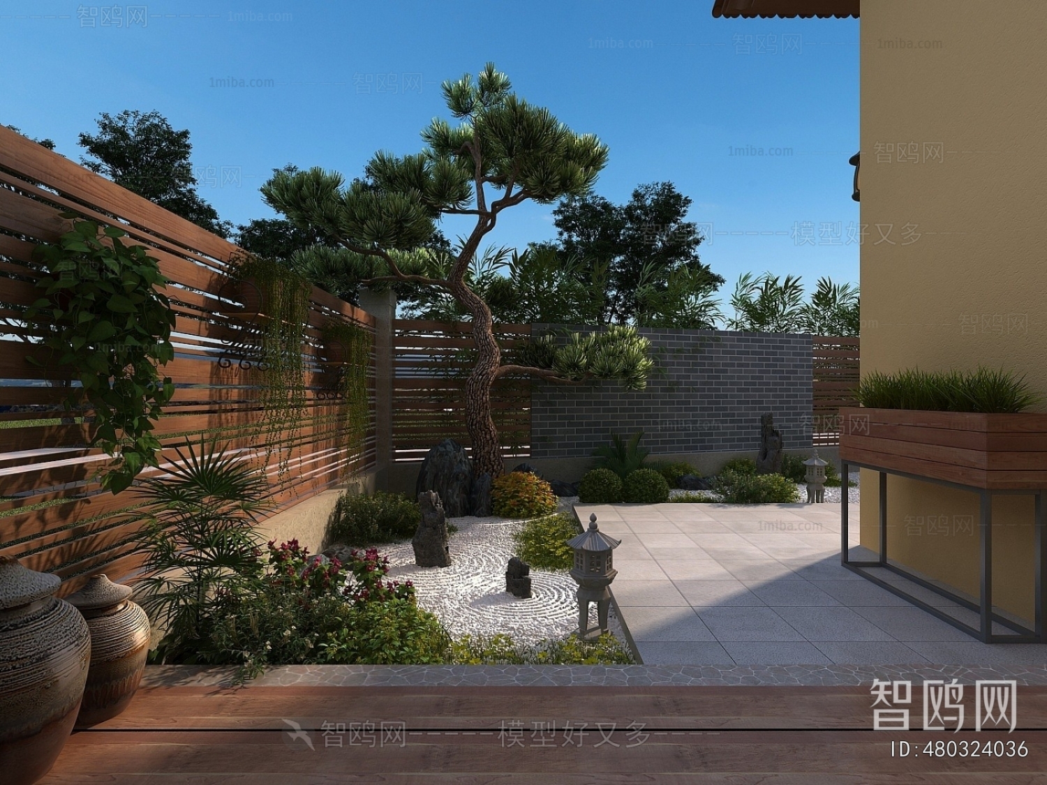 New Chinese Style Courtyard/landscape