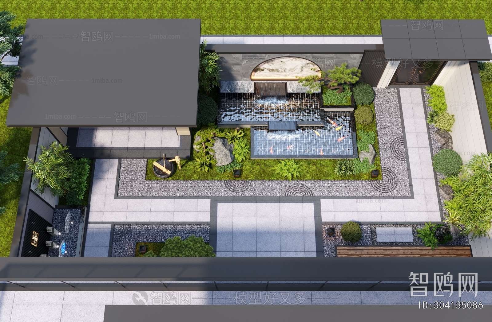 New Chinese Style Courtyard/landscape