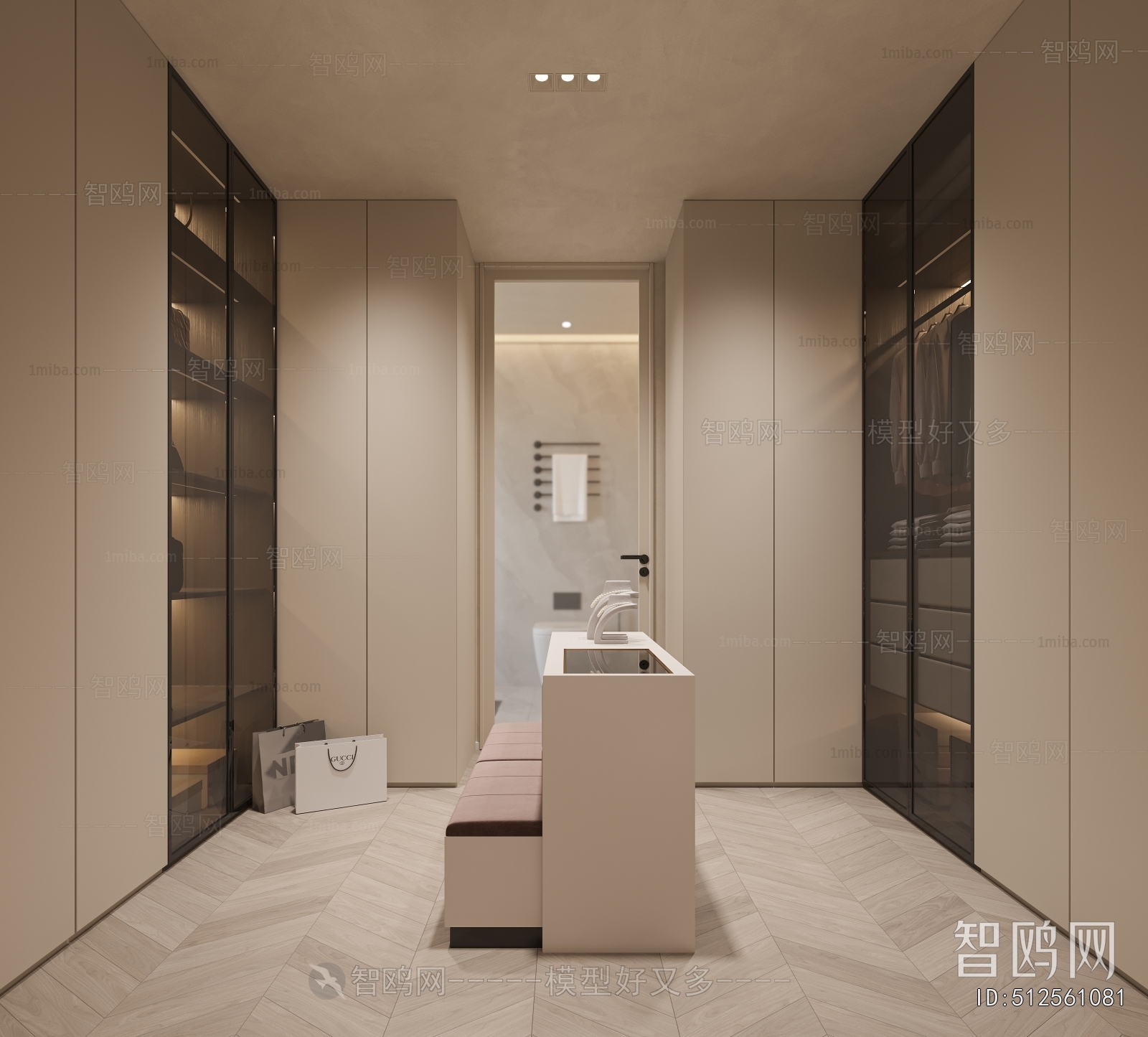 Modern Clothes Storage Area