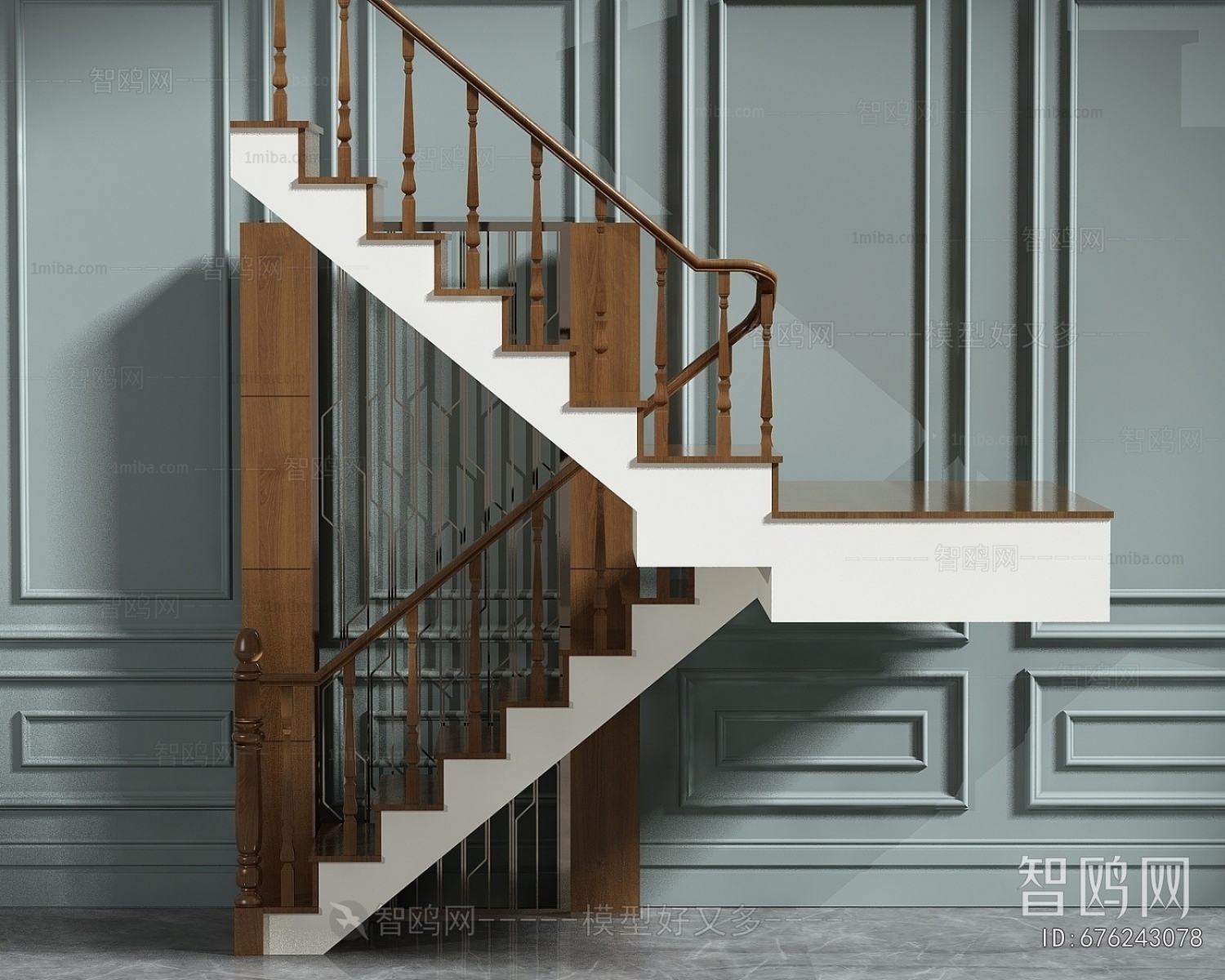 Simple European Style Staircase