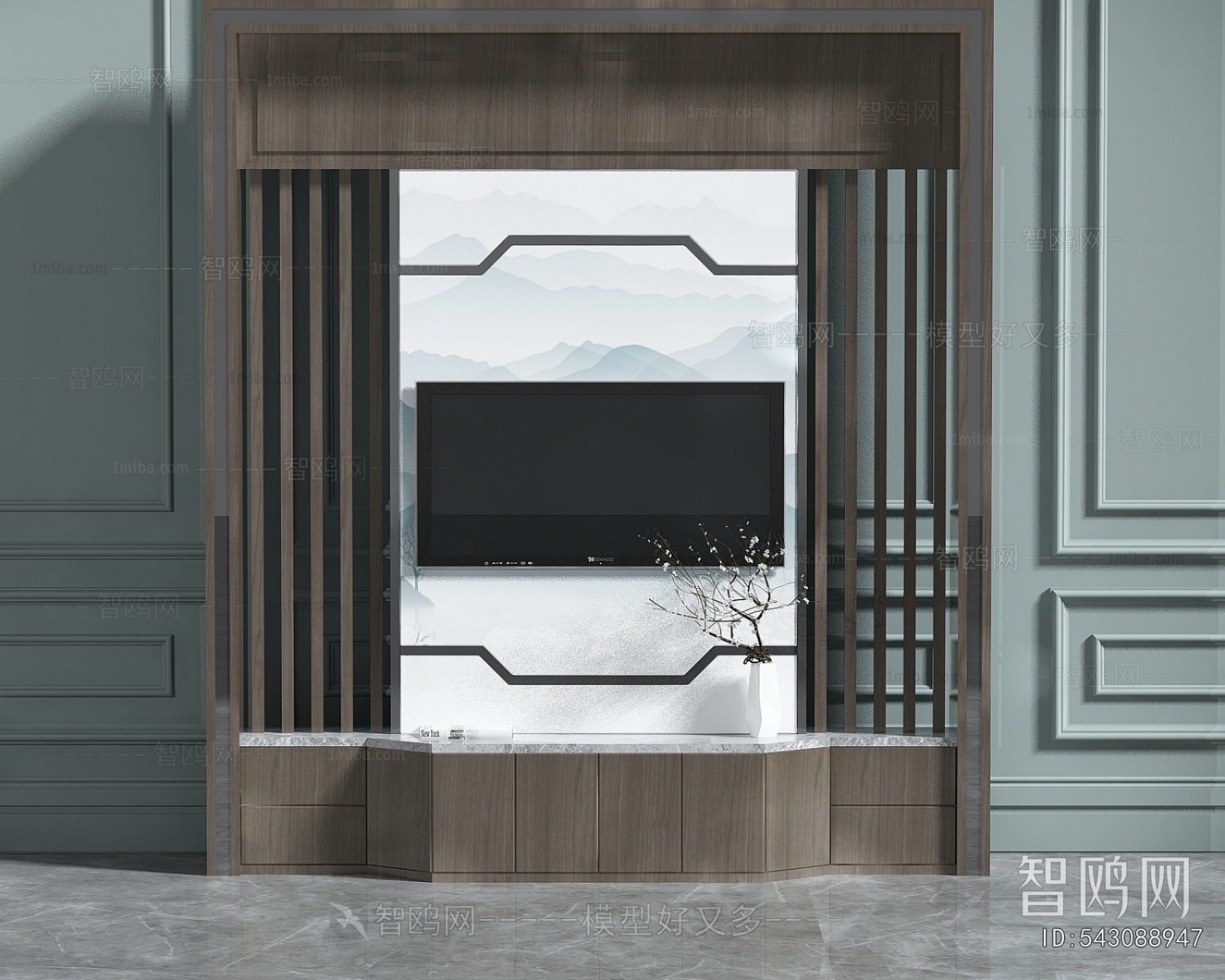 New Chinese Style TV Cabinet