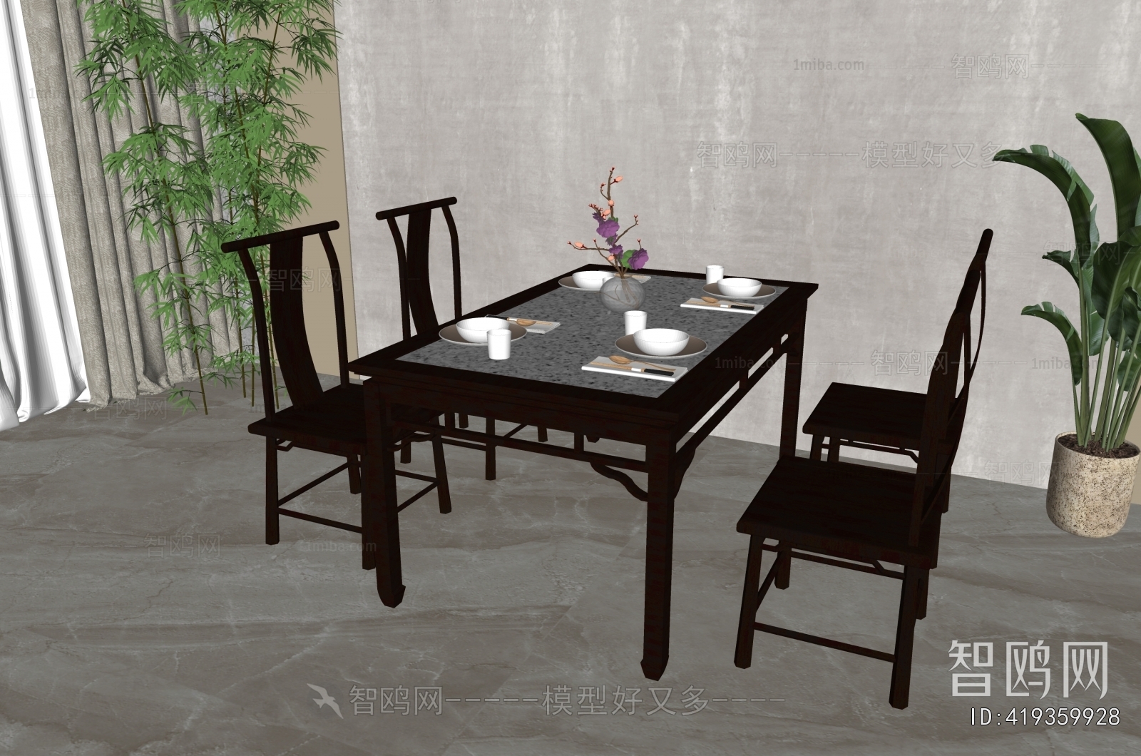 New Chinese Style Dining Table And Chairs