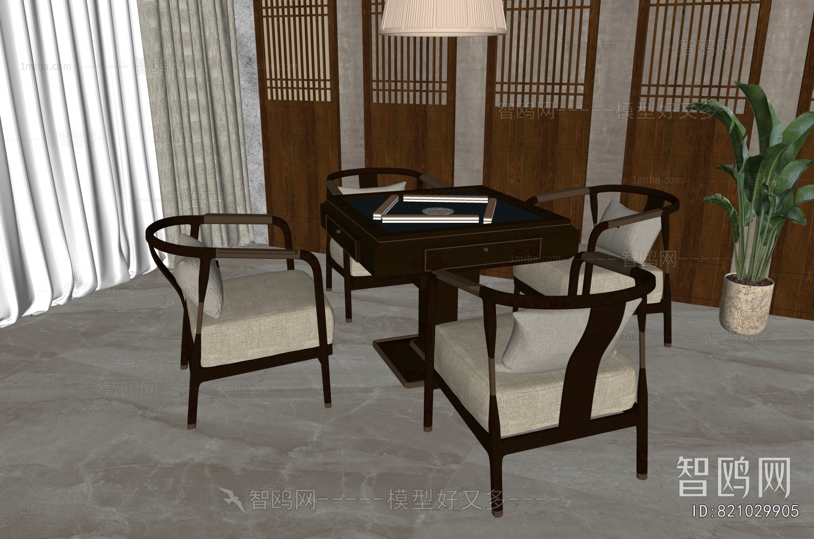 New Chinese Style Mahjong Tables And Chairs