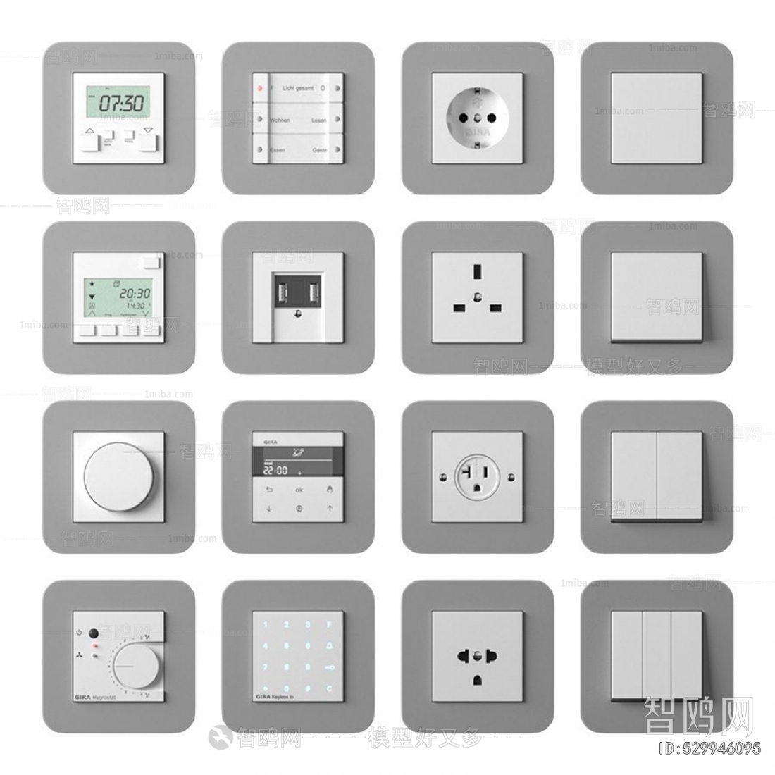Modern Switch Socket Panel