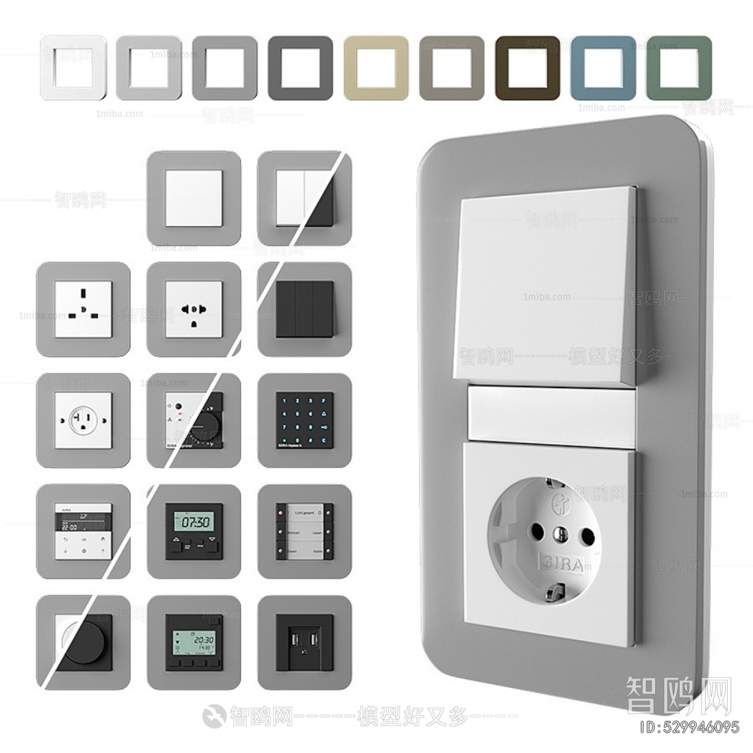 Modern Switch Socket Panel