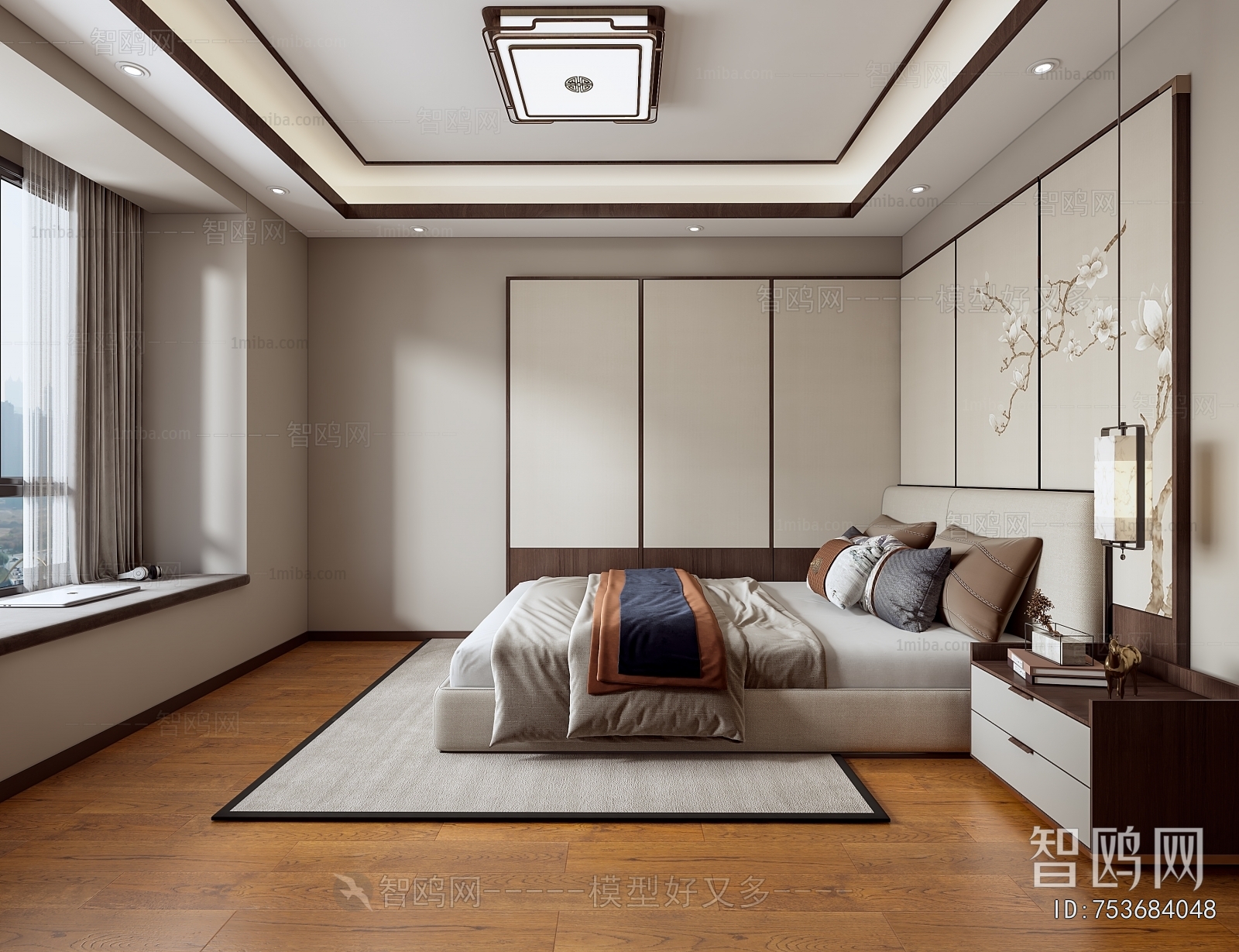 New Chinese Style Bedroom