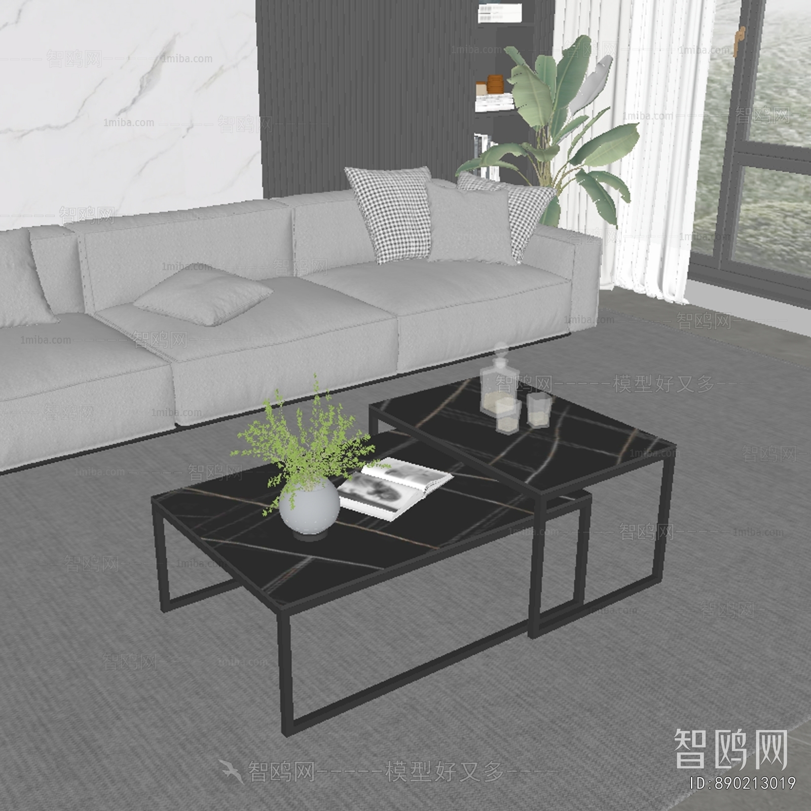 现代子母茶几