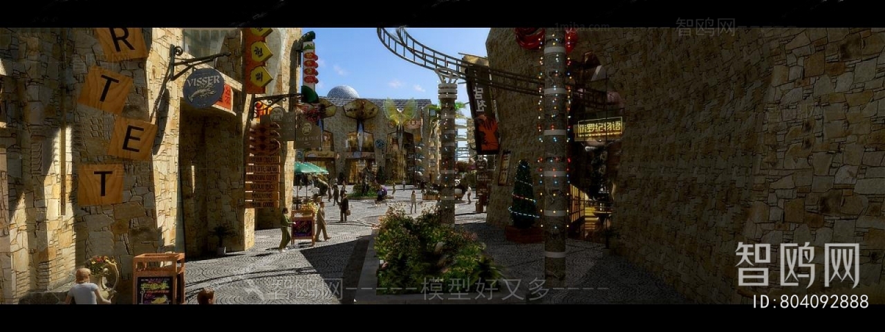 游乐场游乐园外景