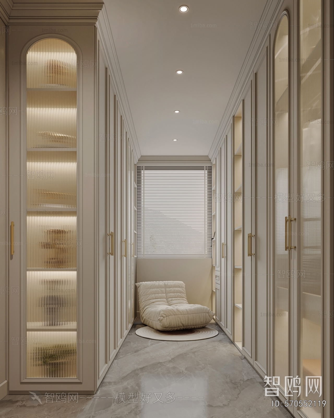 French Style Clothes Storage Area