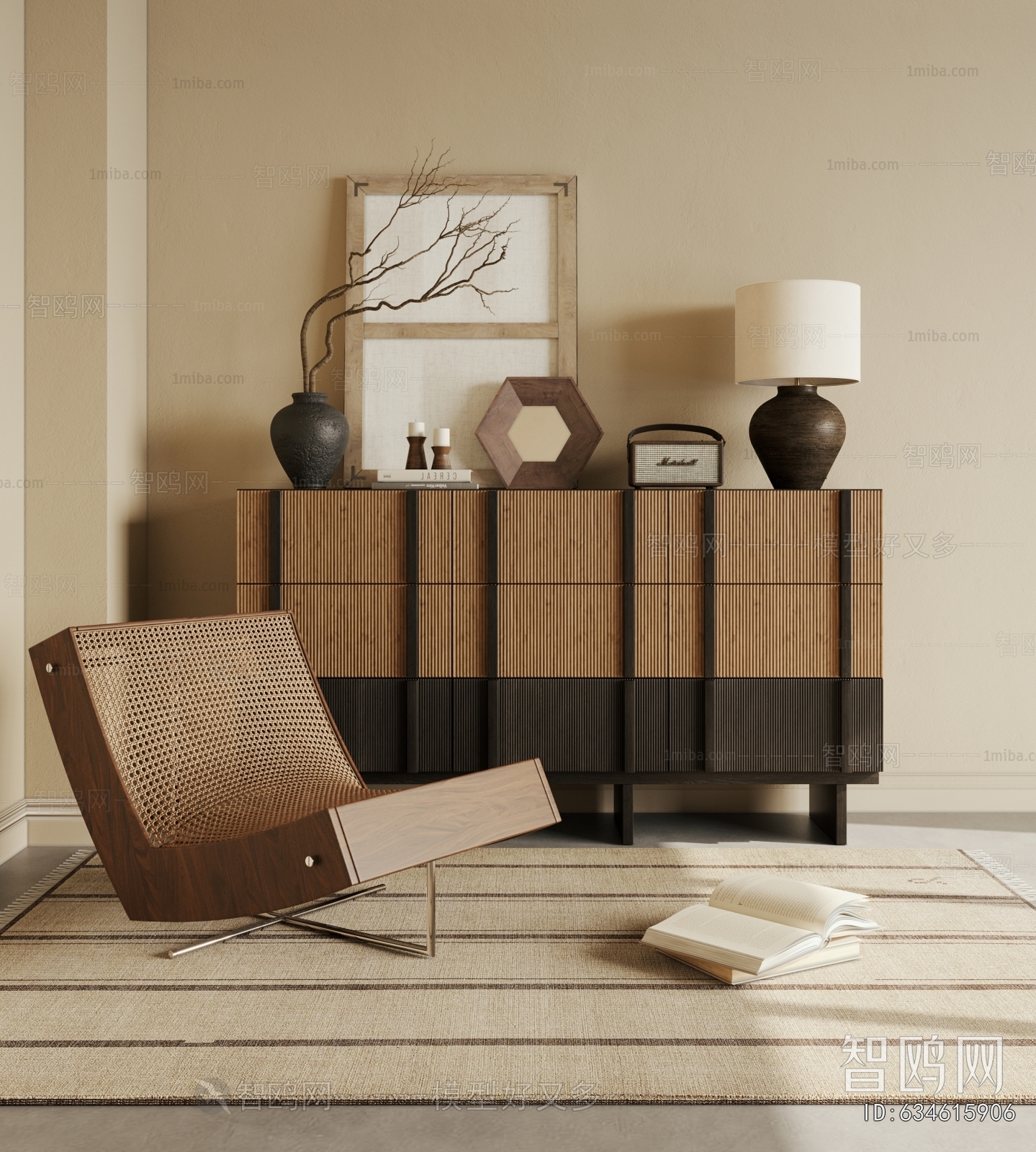 Wabi-sabi Style Lounge Chair