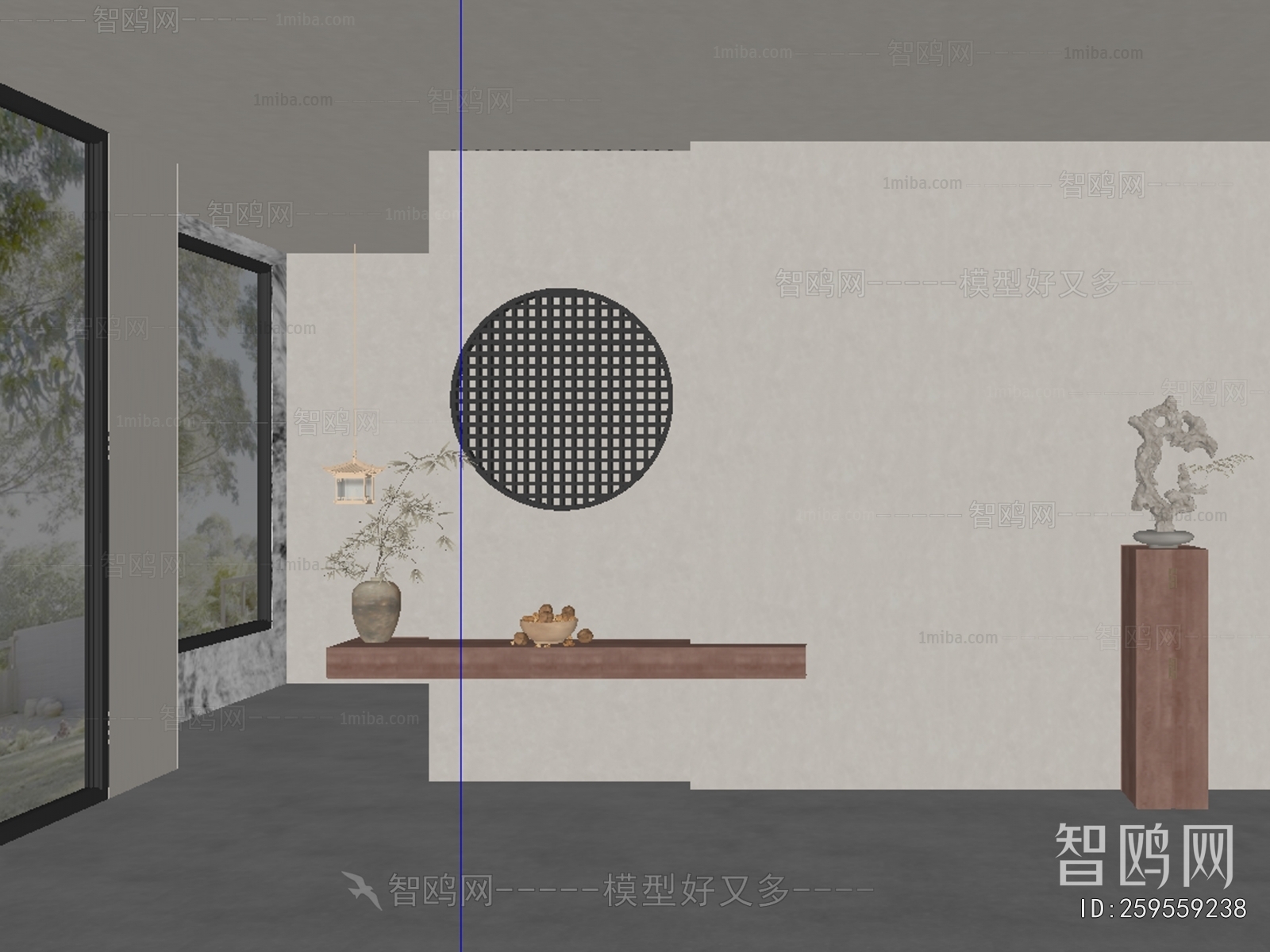 New Chinese Style TV Wall