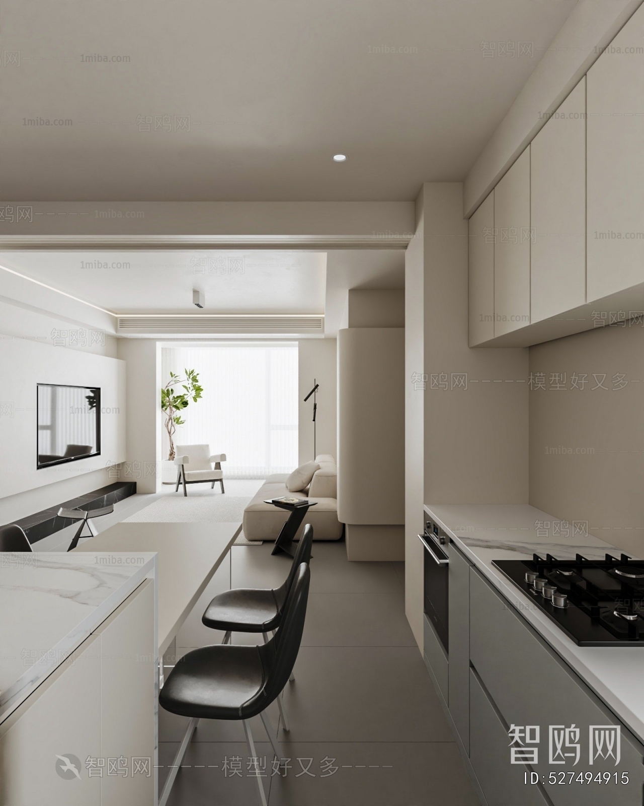 New Chinese Style A Living Room