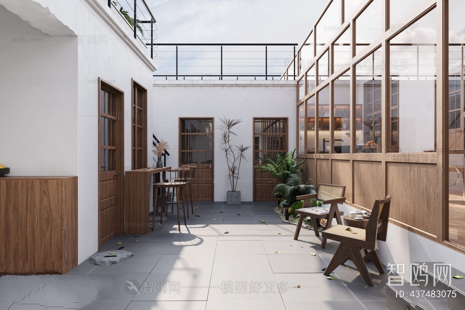 Modern Courtyard/landscape