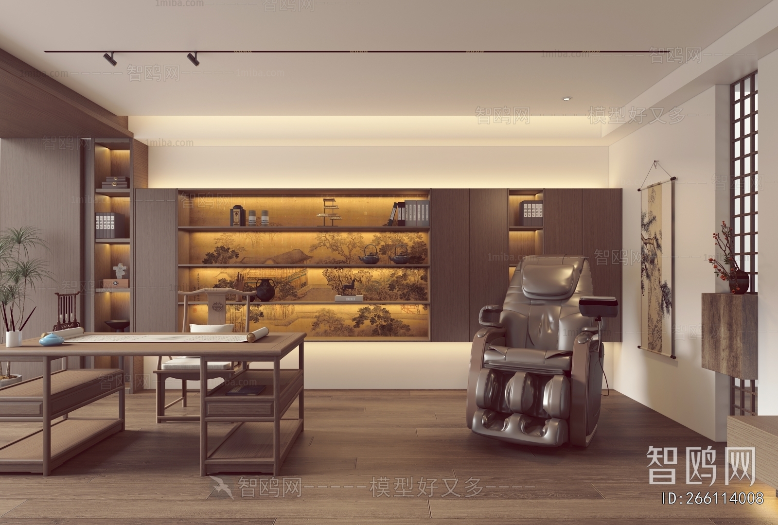 New Chinese Style Study Space