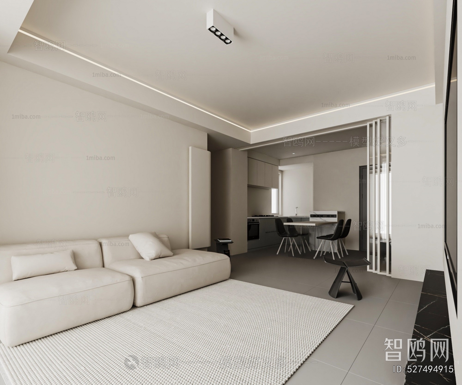 New Chinese Style A Living Room