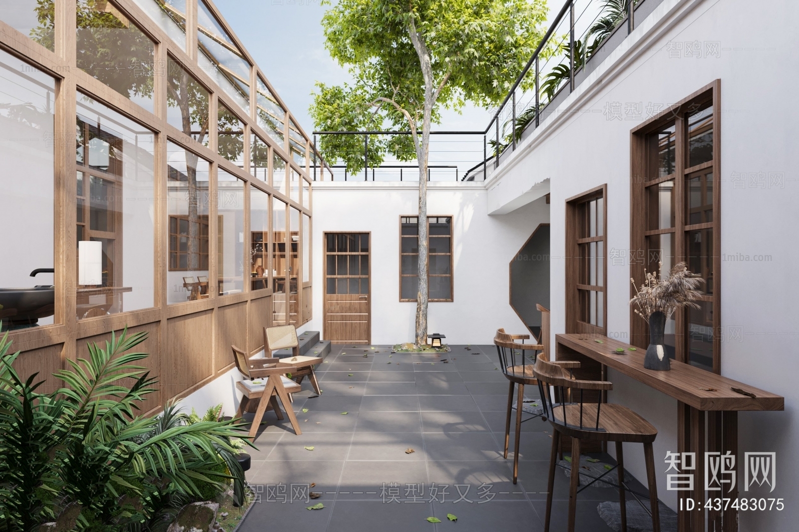 Modern Courtyard/landscape