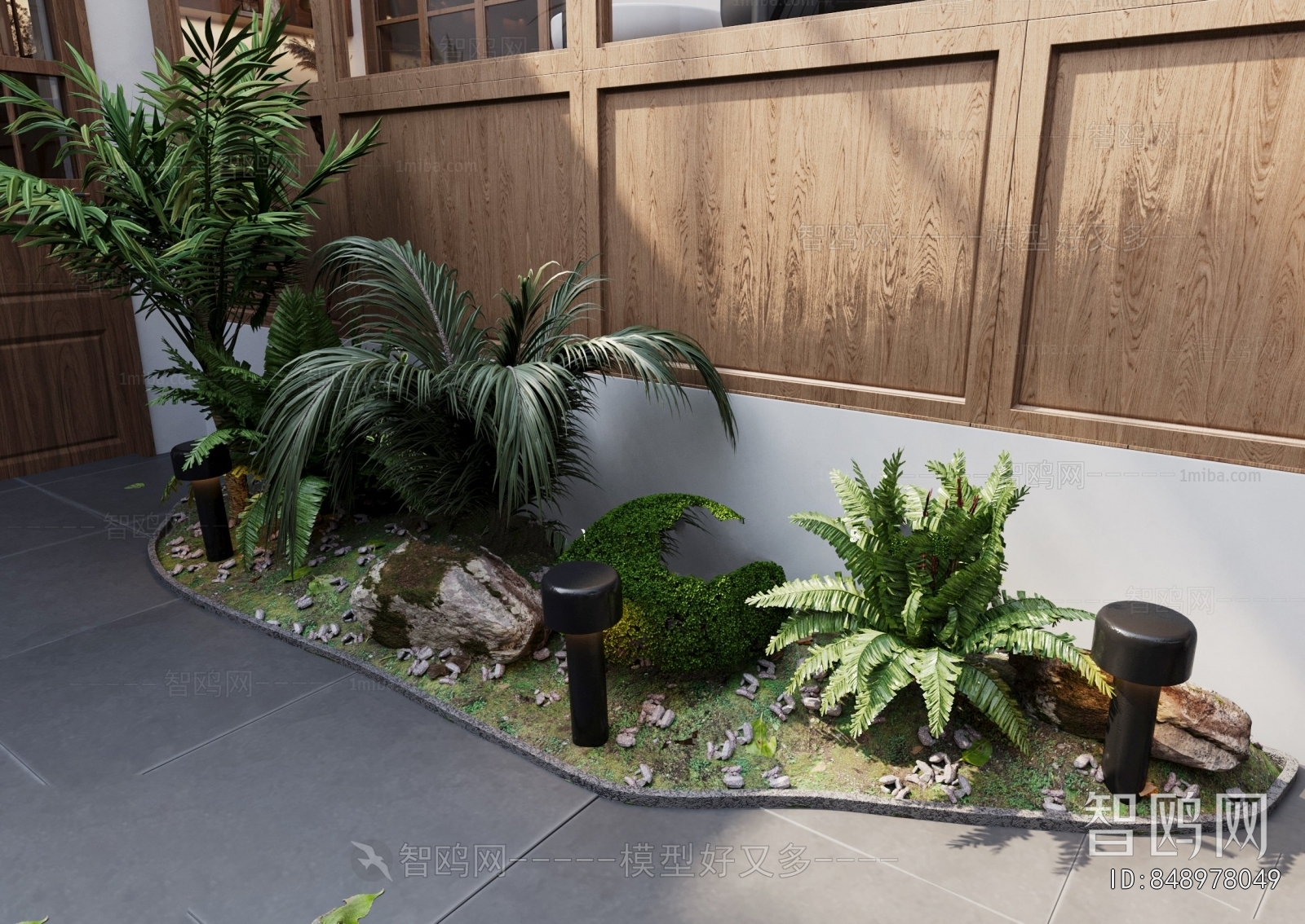 Modern Courtyard/landscape