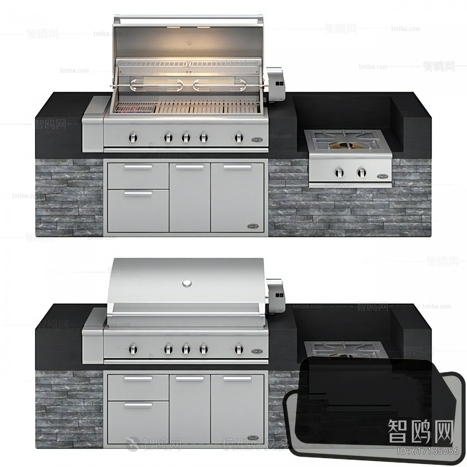 Modern Kitchen Electric Gas Range