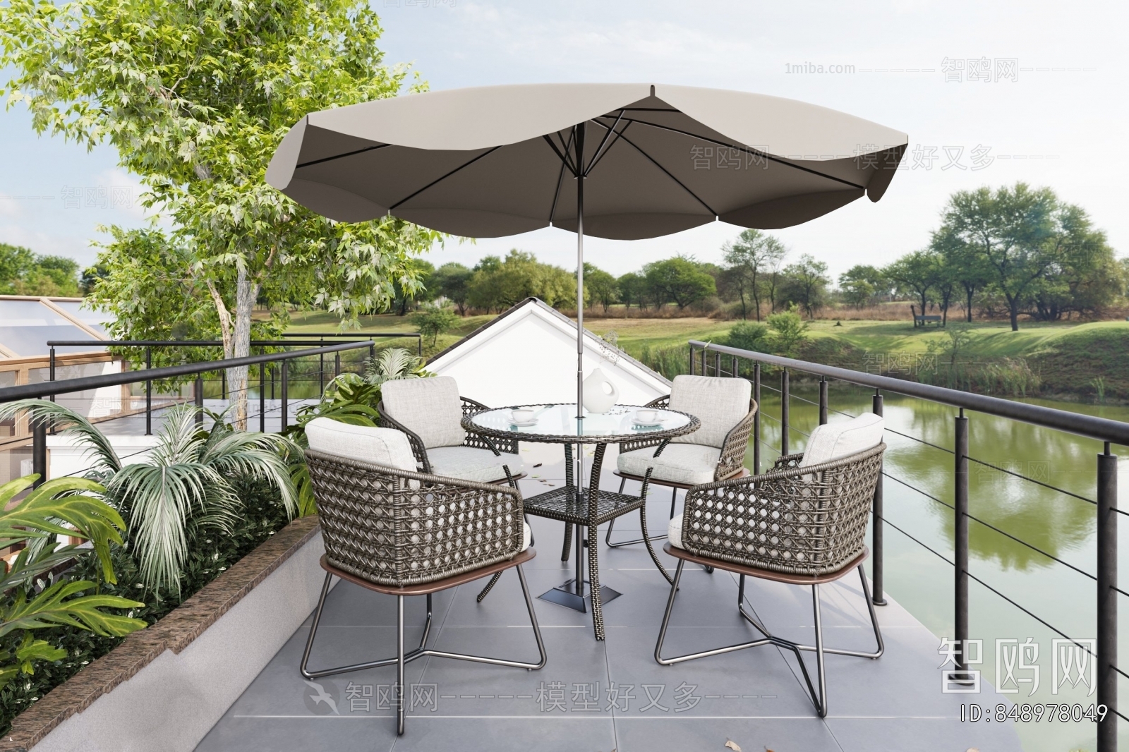 Modern Courtyard/landscape