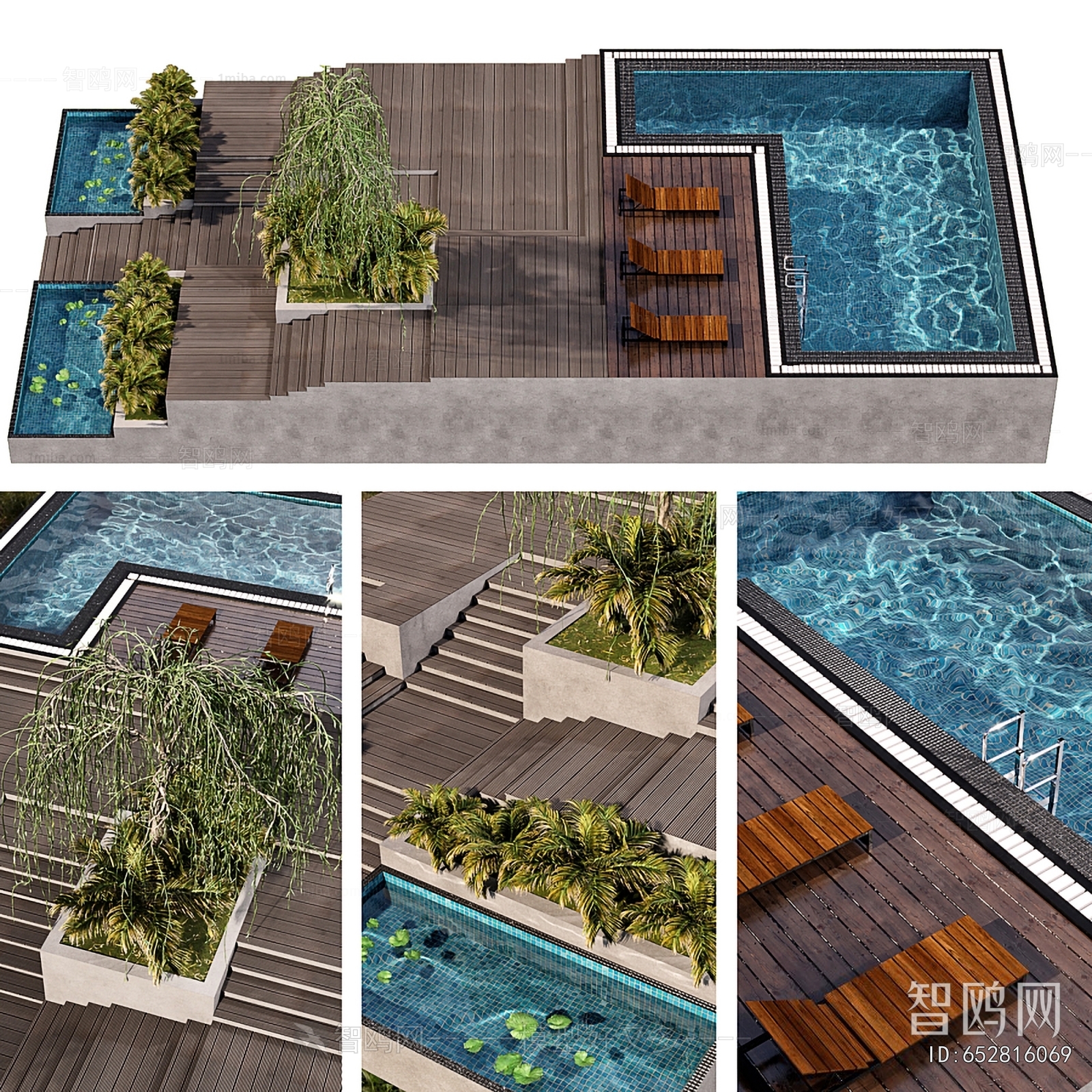 Modern Courtyard/landscape