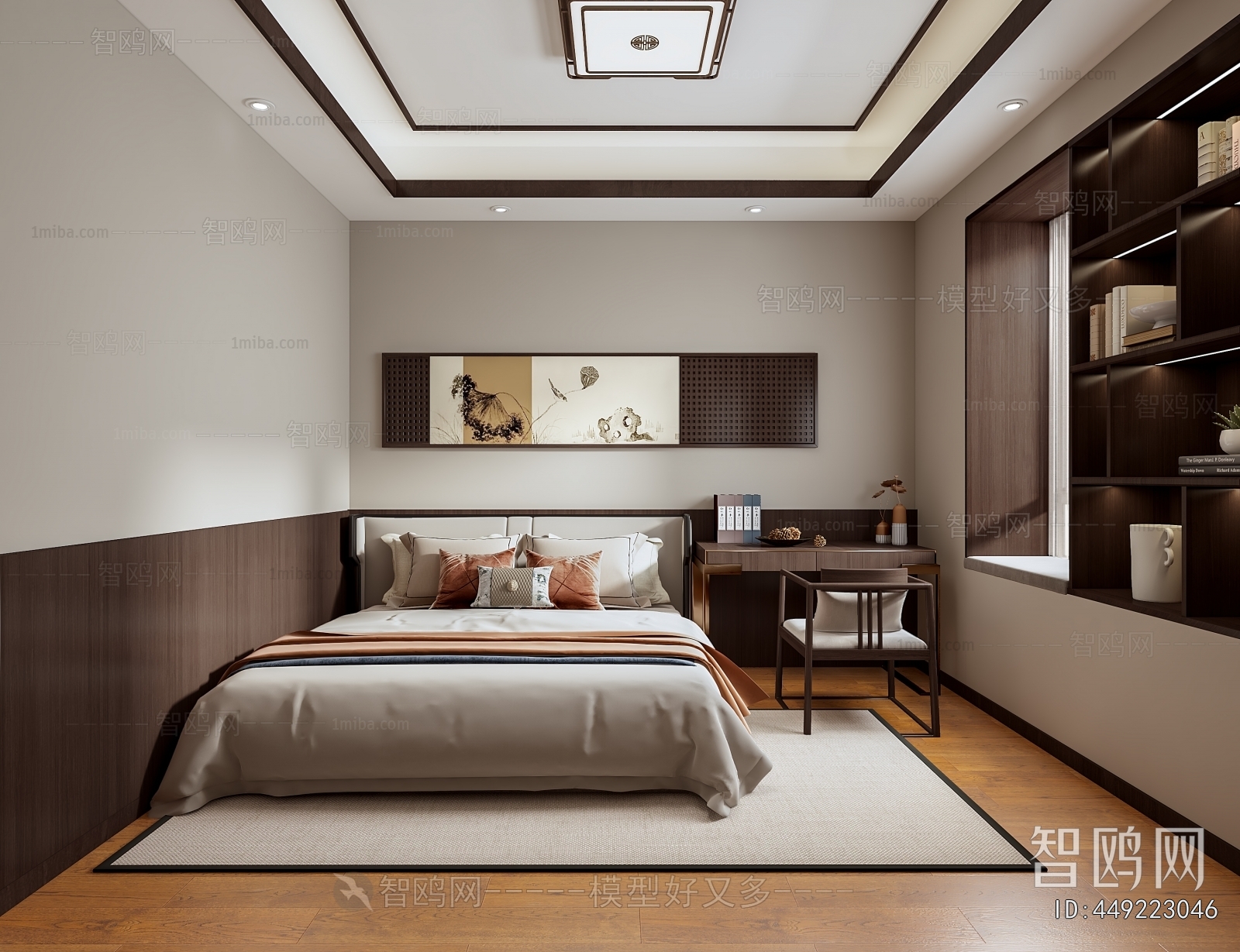 New Chinese Style Bedroom