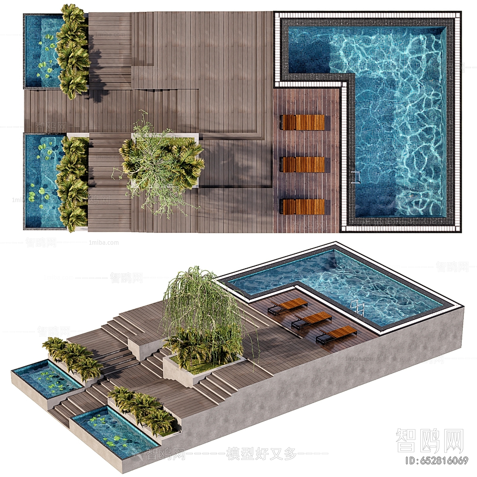 Modern Courtyard/landscape