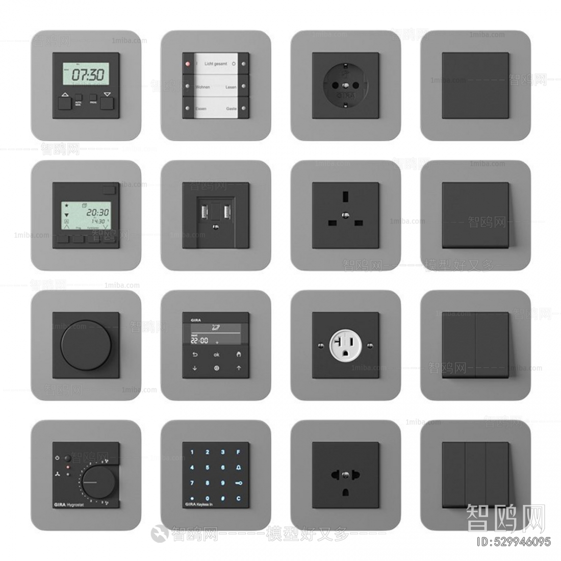 Modern Switch Socket Panel
