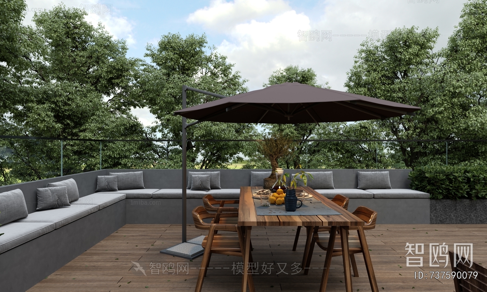 Modern Courtyard/landscape