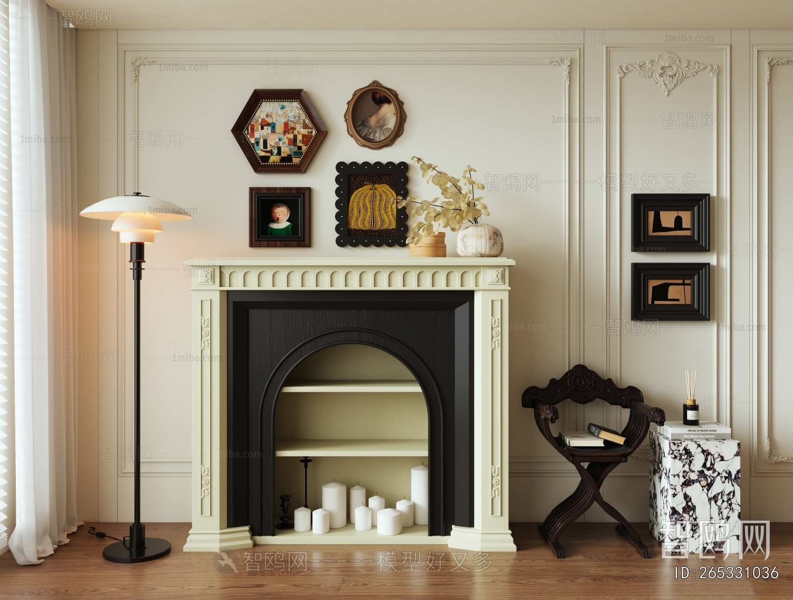 French Style Fireplace