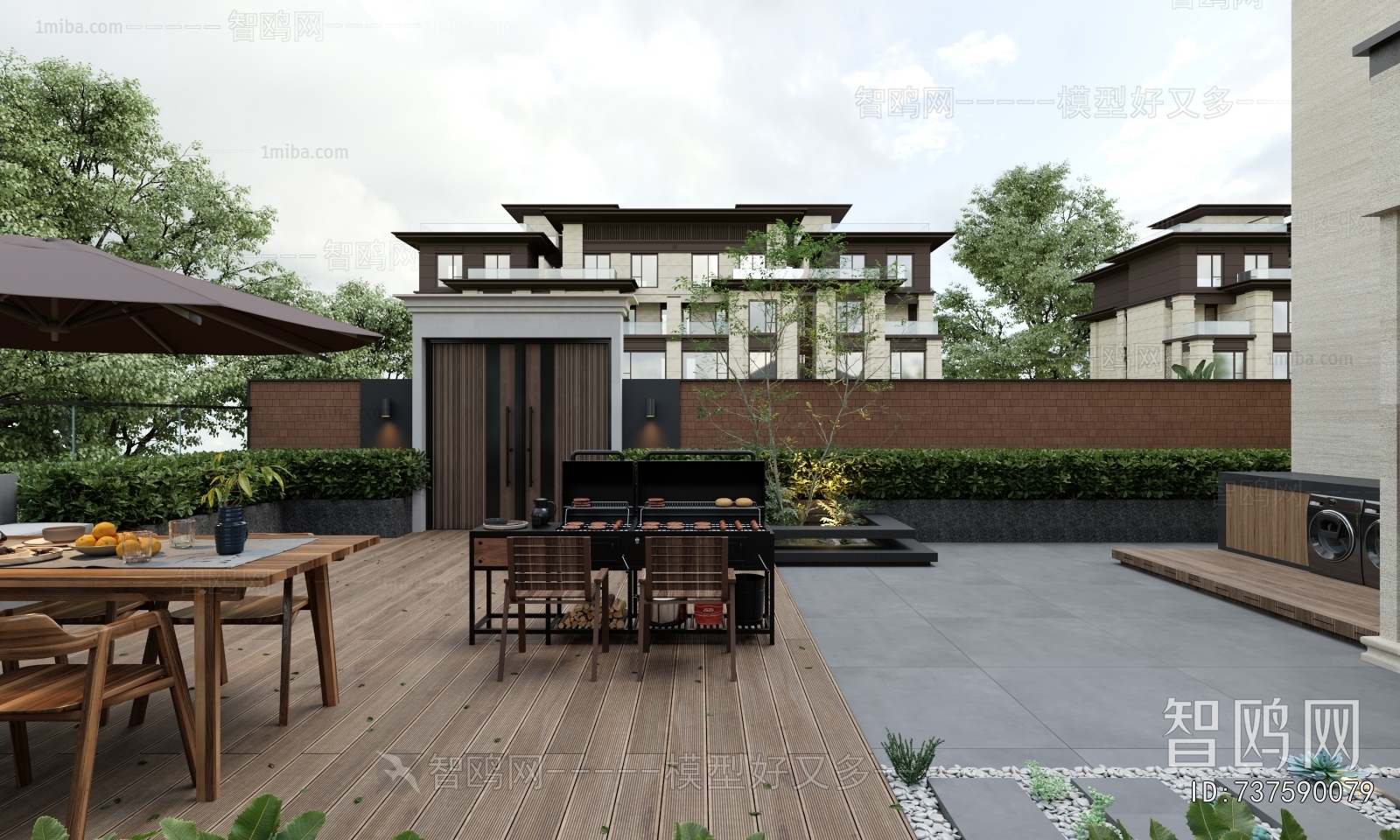 Modern Courtyard/landscape