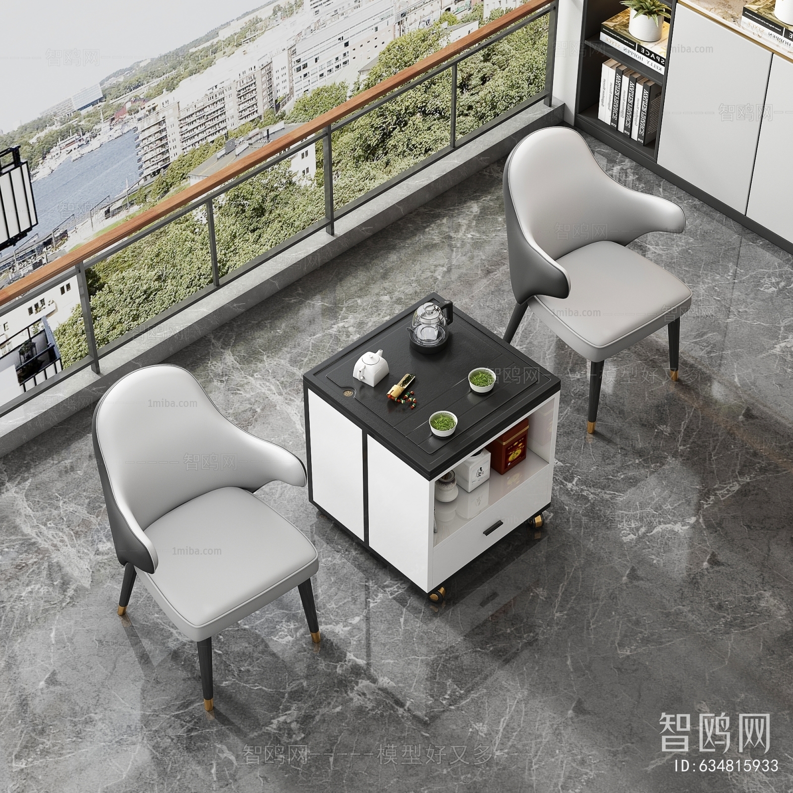 现代茶桌椅组合