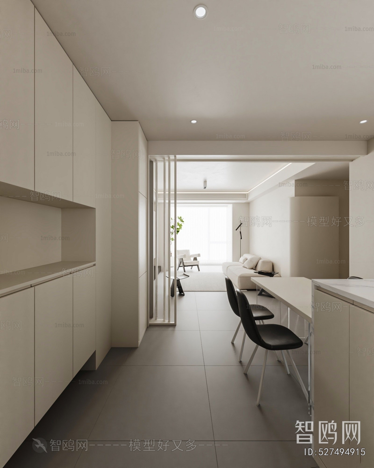 New Chinese Style A Living Room