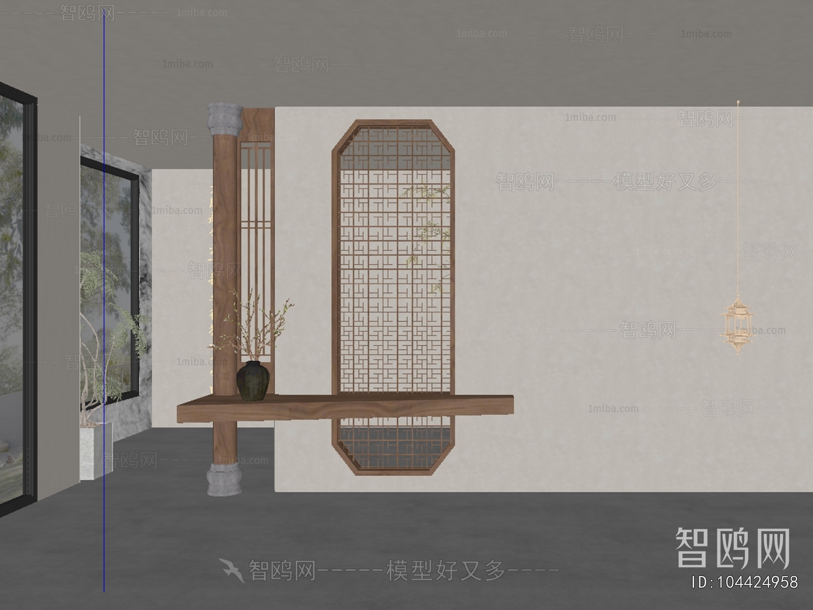 New Chinese Style TV Wall