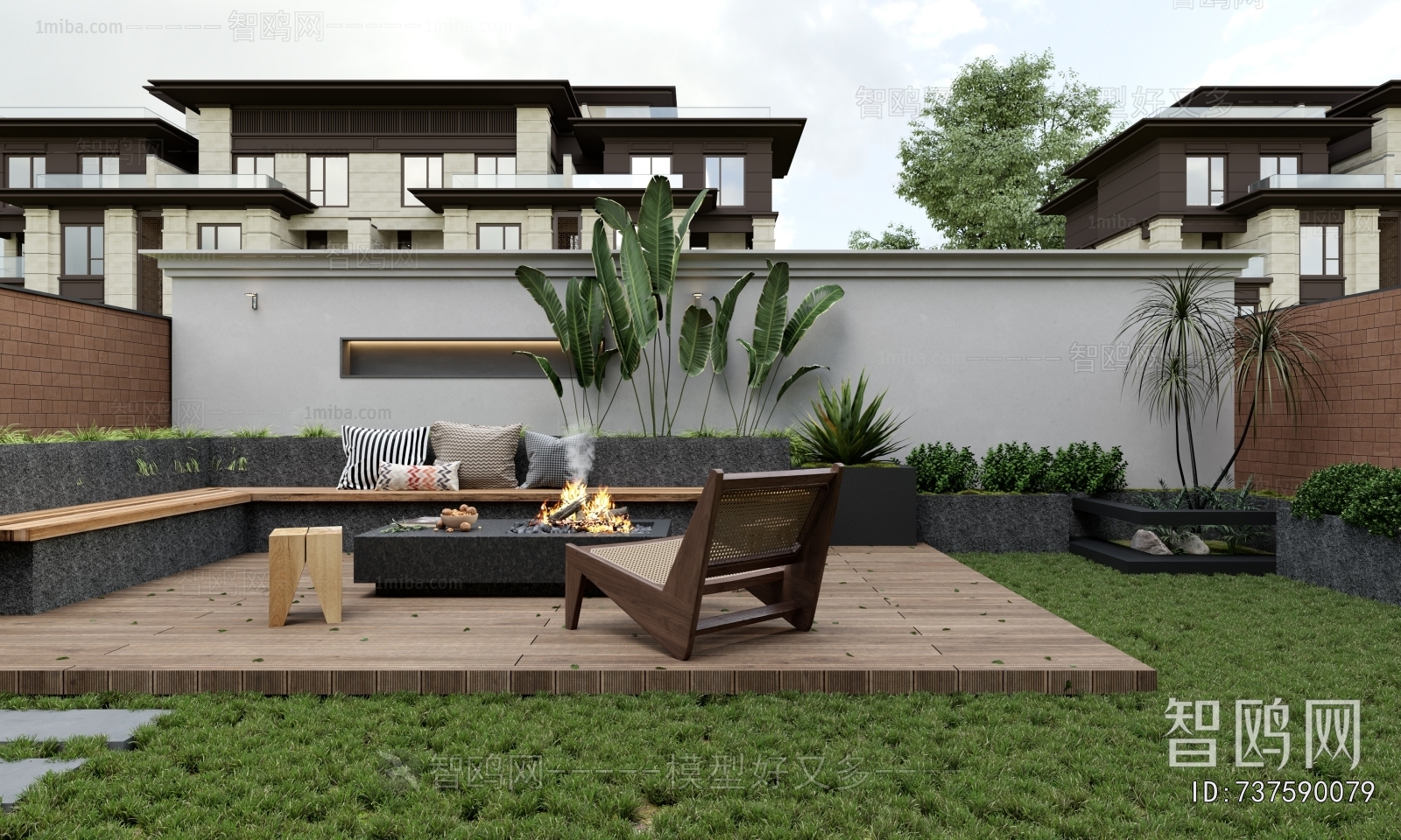 Modern Courtyard/landscape