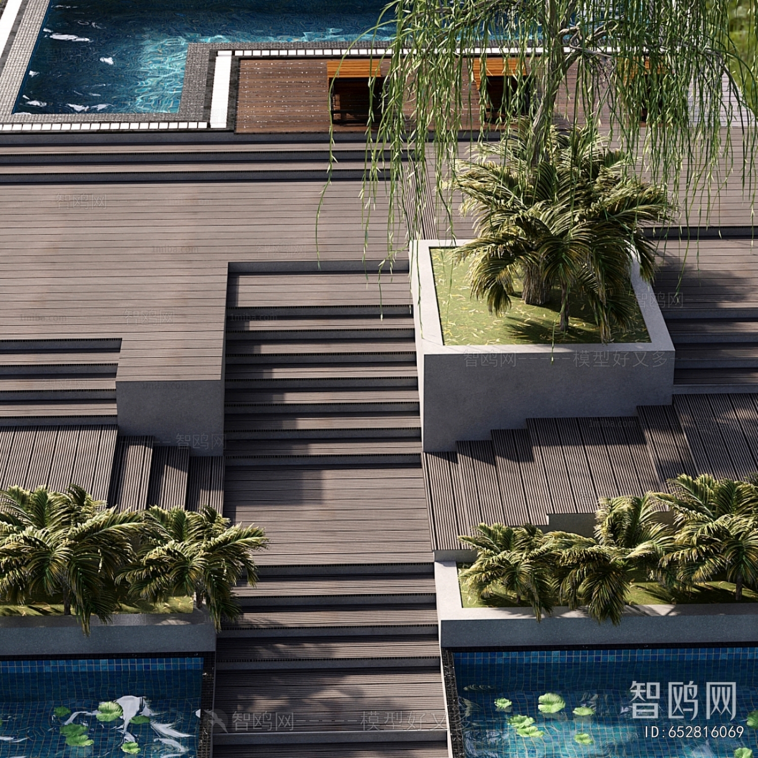 Modern Courtyard/landscape