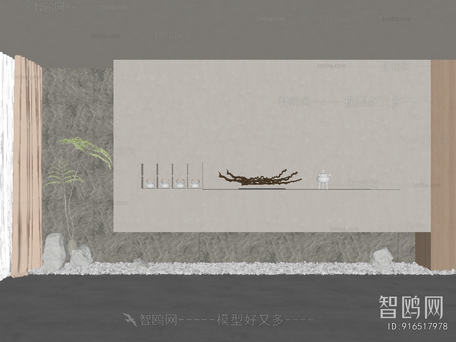 New Chinese Style TV Wall