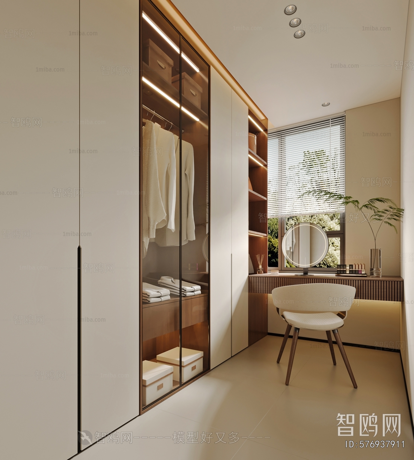 Modern Clothes Storage Area