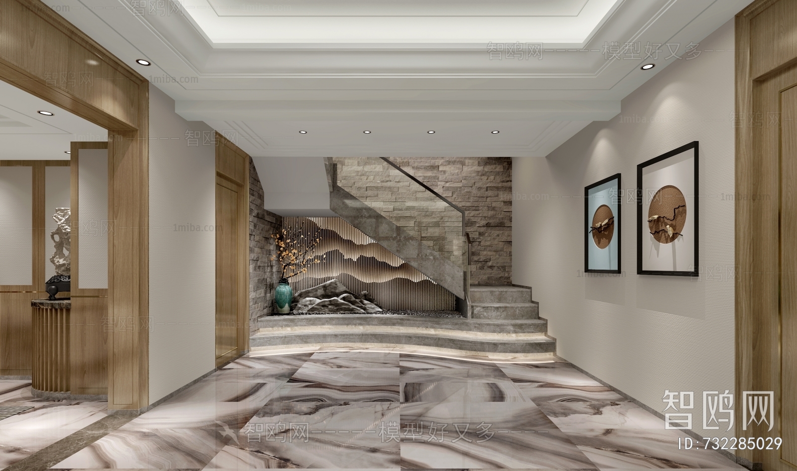 New Chinese Style Hallway