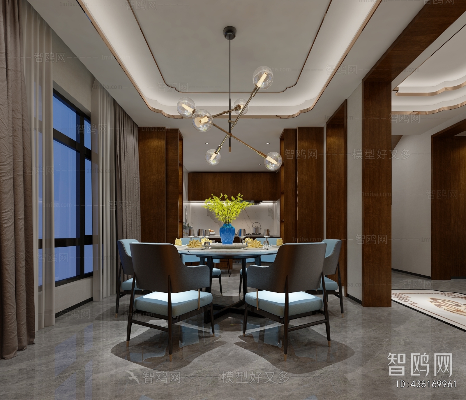 New Chinese Style Dining Room
