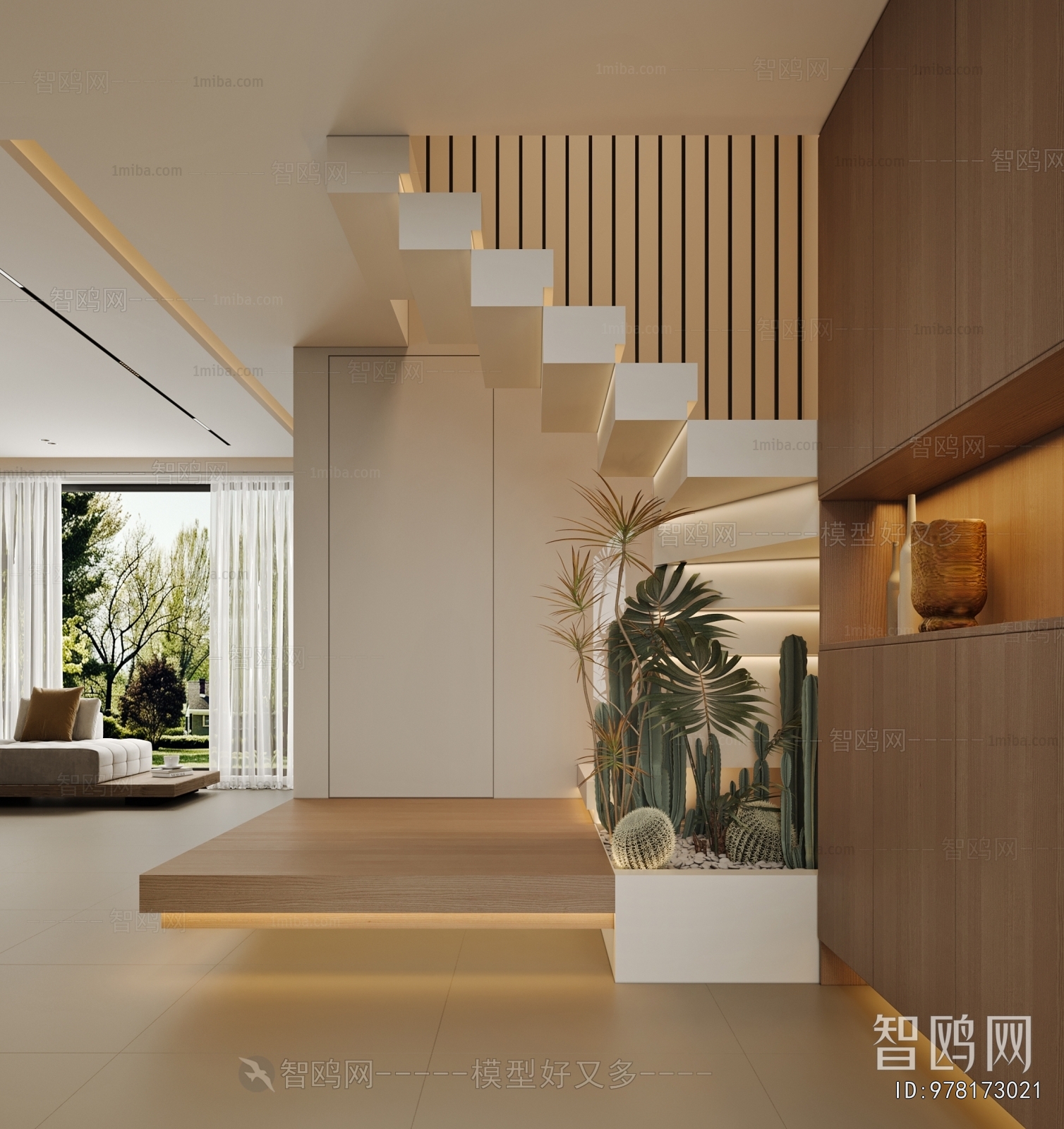 French Style Hallway